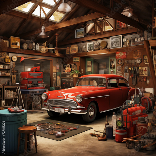 Retro garage