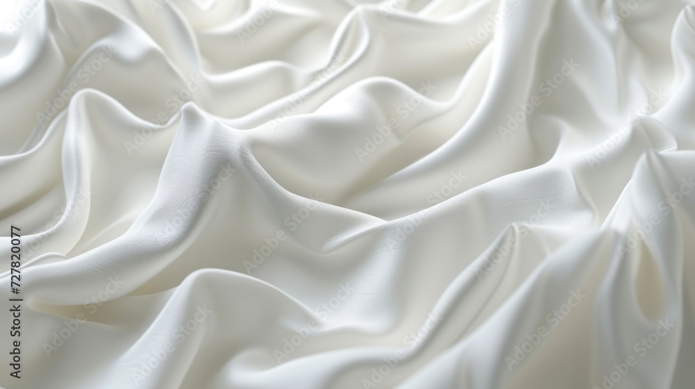 Obraz premium A close-up view of a white fabric, perfect for backgrounds or textures