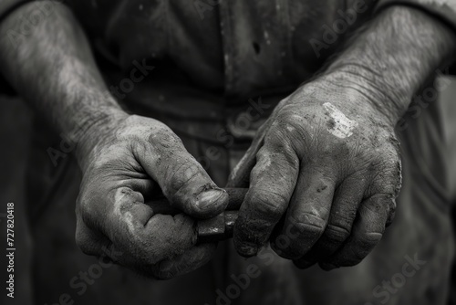 A detailed close-up of a person's hands holding an object. Suitable for various uses