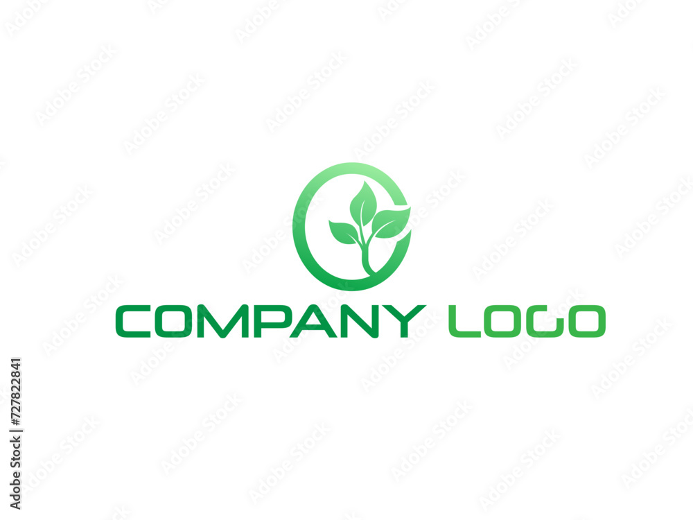 Green plant logo template vector. Green lungs vector logo template illustration. Green plant logo template vector. Green lungs vector logo template illustration.
