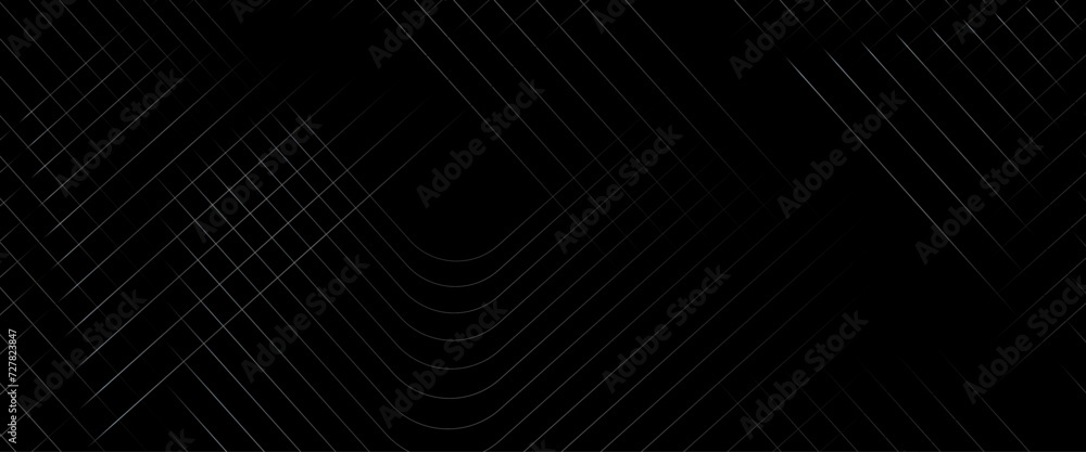 Vector abstract black glowing geometric lines on dark black background, black abstract background with diagonal lines design. Vector abstract black glowing geometric lines on dark black background, black abstract background with diagonal lines design.