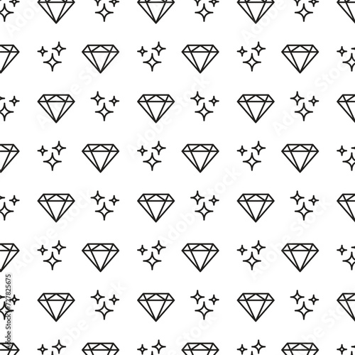 shiny diamond lineart pattern wallpaper background vector illustration