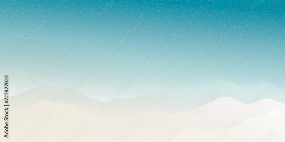 Beach with tropical blue sea top view background template for advertisment. Beach and seascape view from above vector illustration have blank space.
