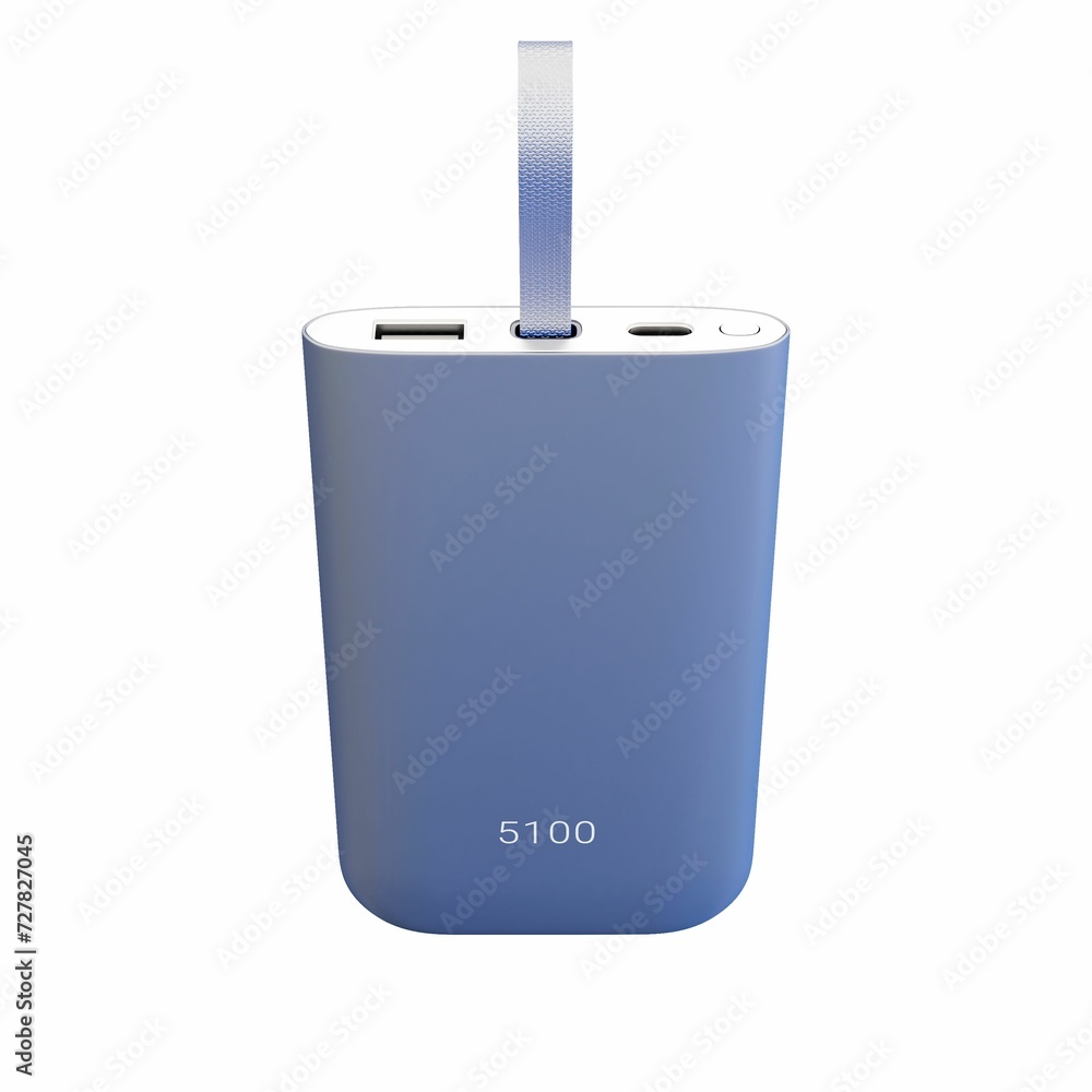 3D rendering of a blue electronic device on a white background 3D rendering of a blue electronic device on a white background