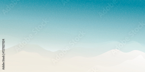Beach with tropical blue sea top view background template for advertisment. Beach and seascape view from above vector illustration have blank space. 