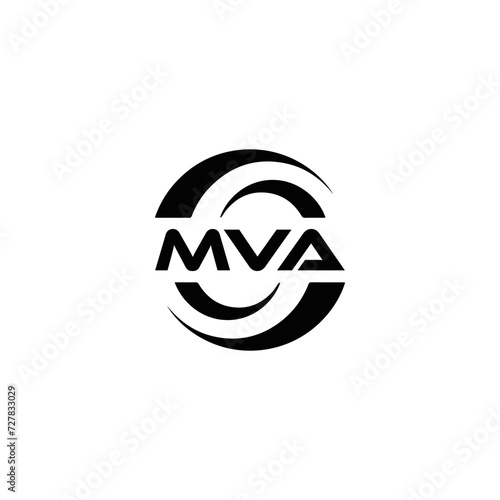 MVA logo. MVA set , M V A design. White MVA letter. MVA, M V A letter logo design. Initial letter MVA letter logo set, linked circle uppercase monogram logo. M V A letter logo vector design. 