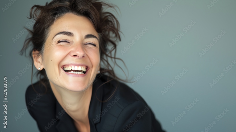 Portrait of a smiling woman Portrait of a smiling woman