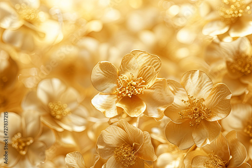 Gold Flower background