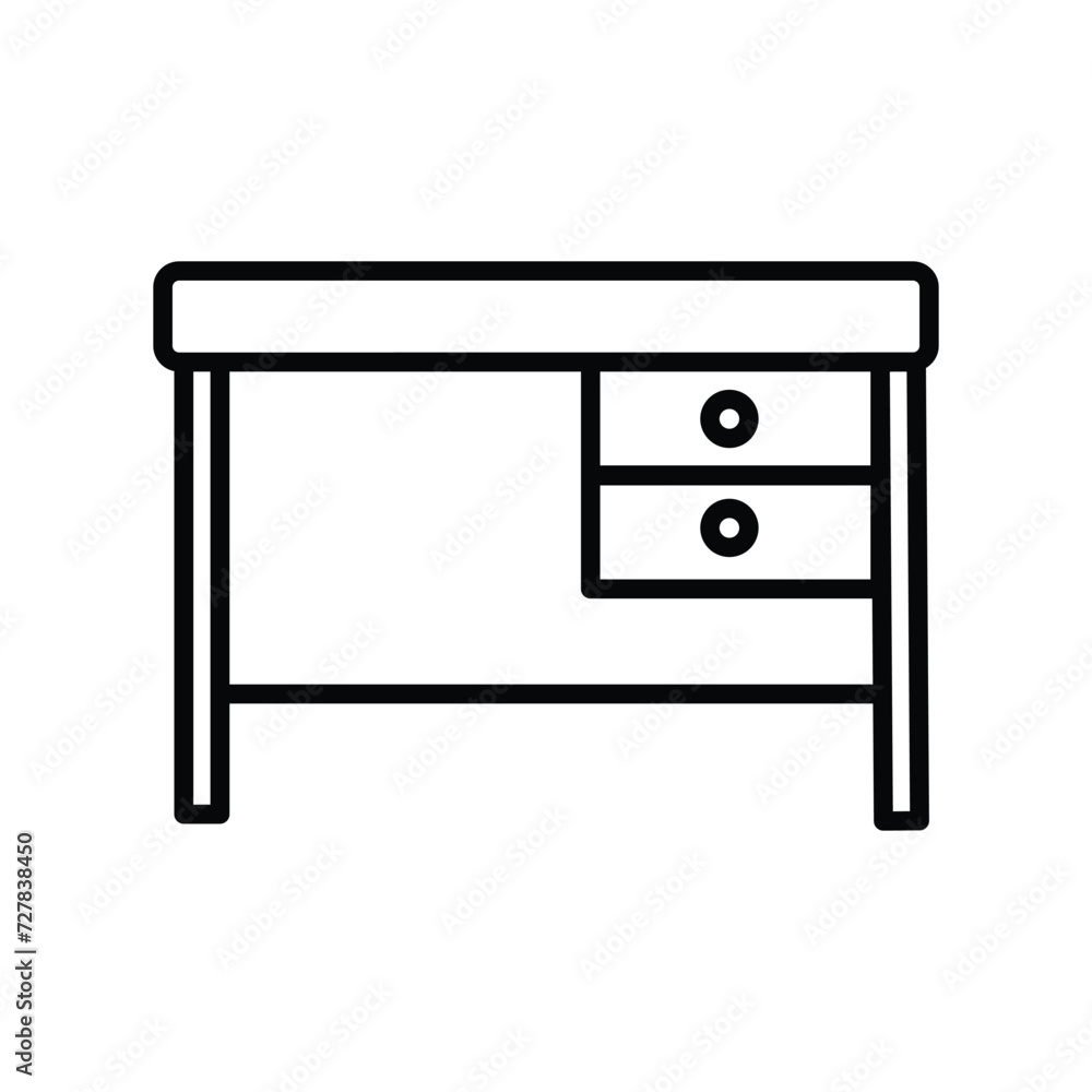 table icon with white background vector stock illustration table icon with white background vector stock illustration