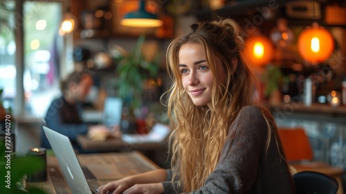 Jeune femme heureuse et souriante photo