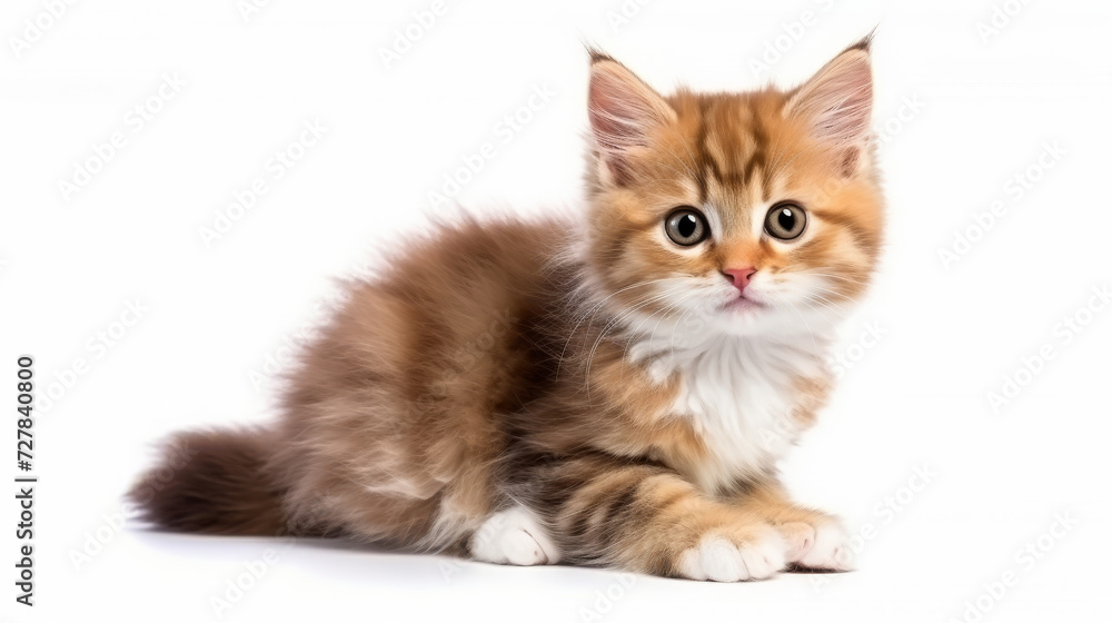 Obraz premium A cute red, orange, orange tabby, marmalade, tiger-cat and cinnamon cat