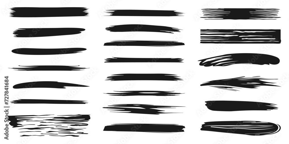 Artistic brush strokes. Grunge textured elements, black ink splatter collection. isolated vector brushes on white background for design, posts, social media, illustrations, decoration and etc. Artistic brush strokes. Grunge textured elements, black ink splatter collection. isolated vector brushes on white background for design, posts, social media, illustrations, decoration and etc.