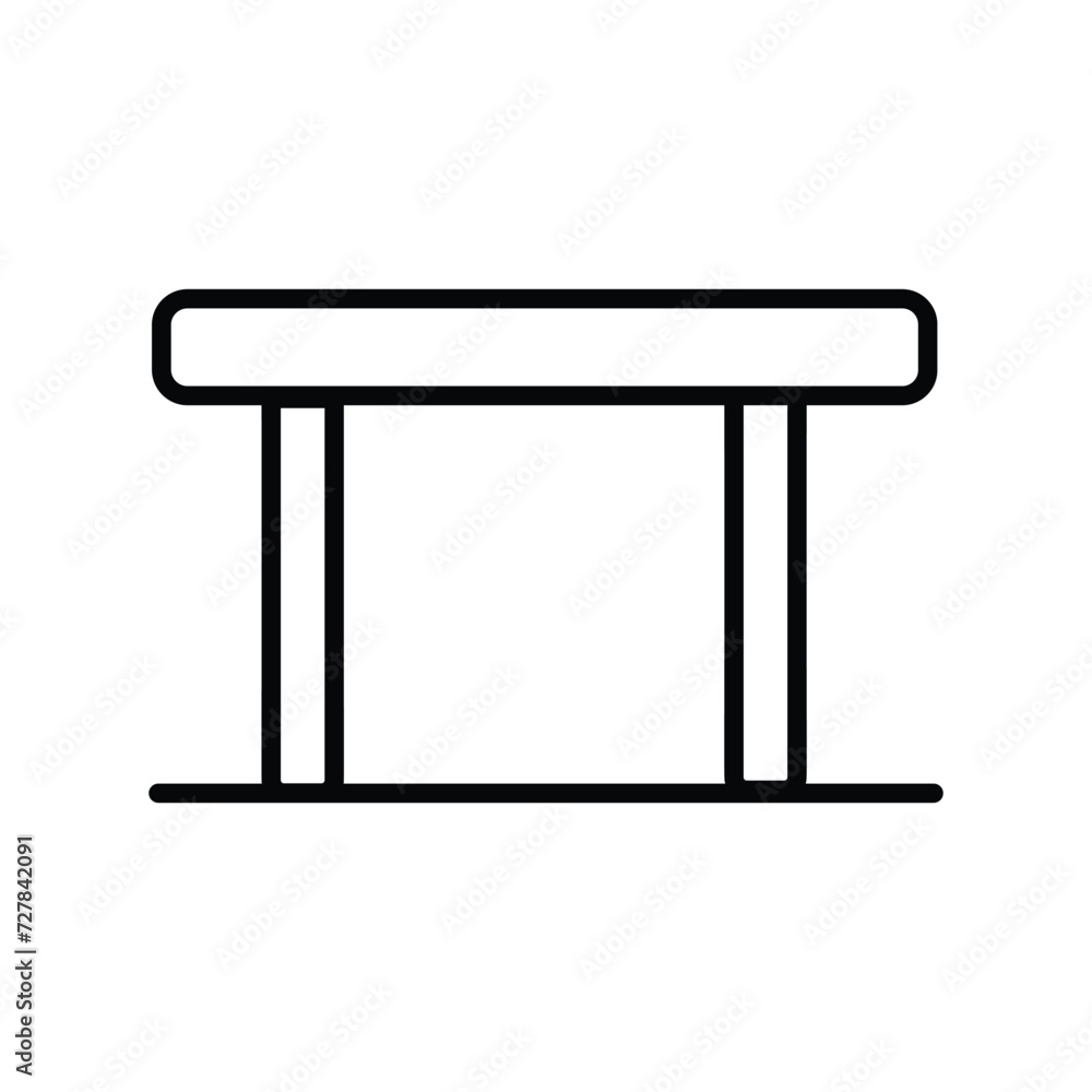 table icon with white background vector stock illustration