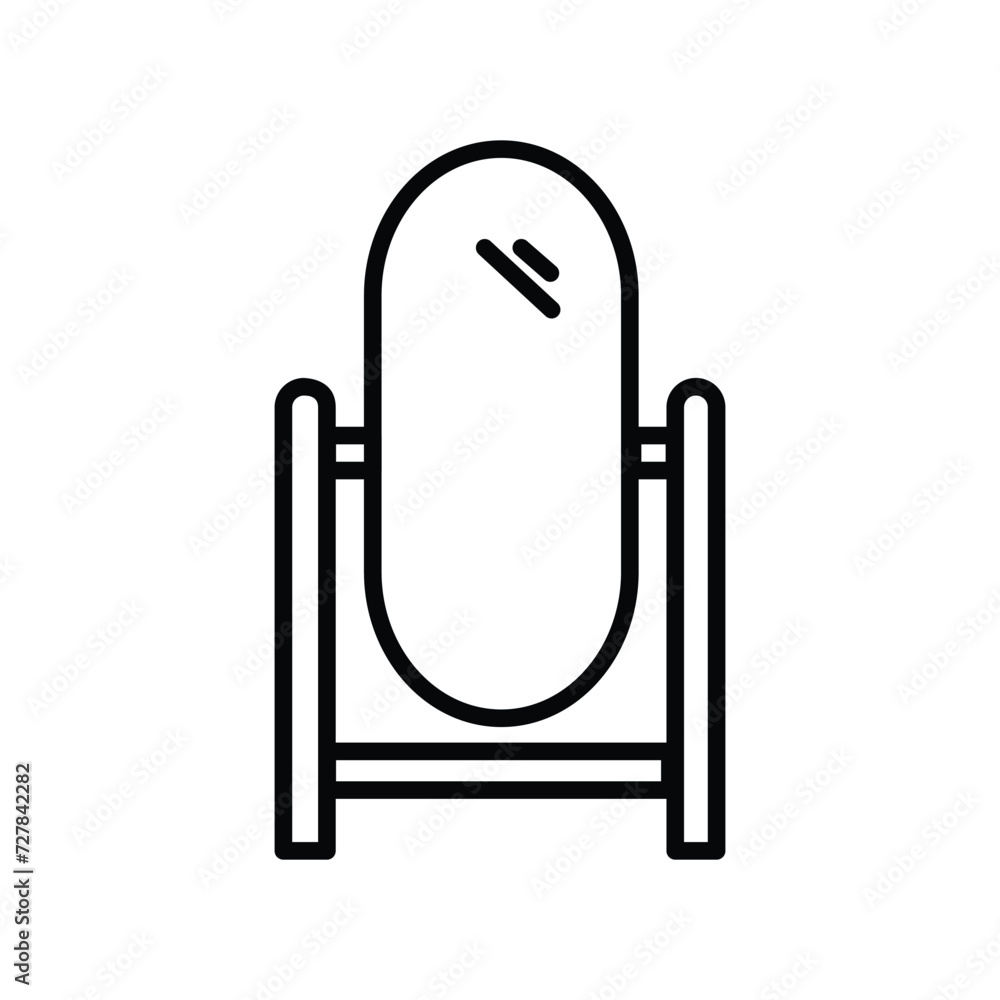 mirror icon with white background vector stock illustration mirror icon with white background vector stock illustration