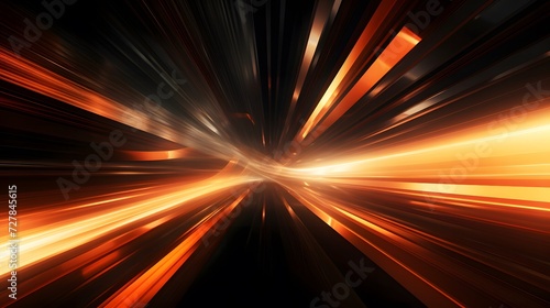 an abstract image of orange and black lines