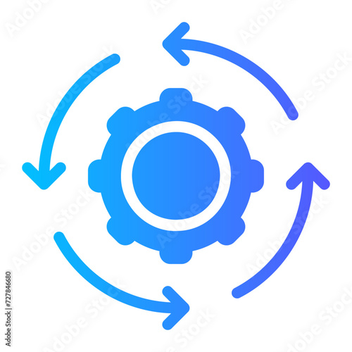 integration gradient icon