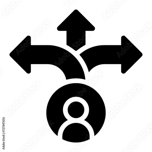 pathways glyph icon