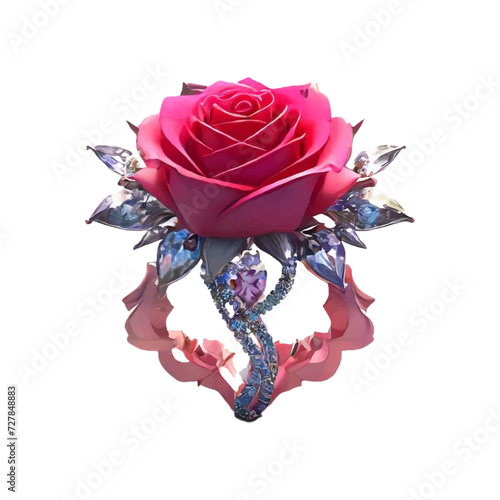 Beauty rose flowers wedding marriage romance ceremony decoration vector
