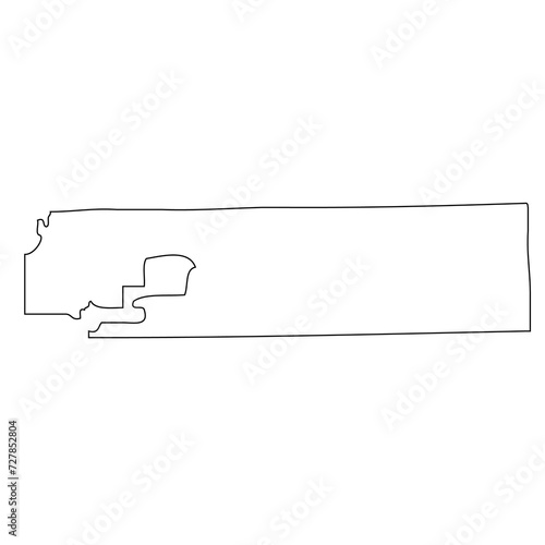 Adams County, Colorado. Outline of the map