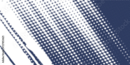 Abstract halftone monochrome dotted pattern.