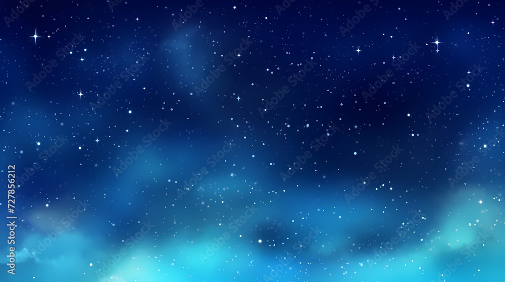 Fototapeta premium Sparkling starry night sky background