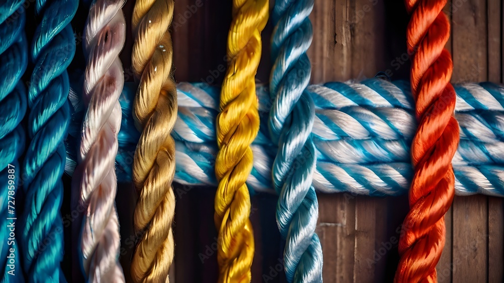 Ropes symbolize the diverse strengths that bind partnerships together