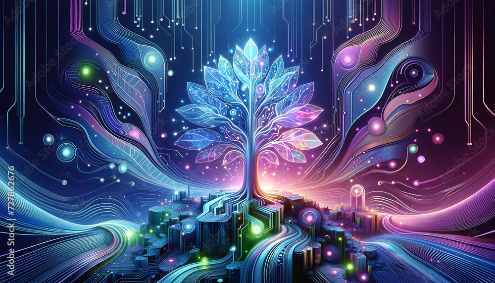 The Data Tree: A Harmonious Convergence of Nature and Technology