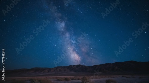 Desert Nocturne: Night Sky's Serenade