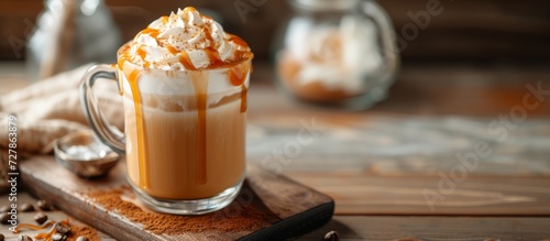 Cafe Latte with Whipped Cream and Caramel: An Irresistible Blend of Cafe, Latte, Whipped Cream, and Caramel Bliss