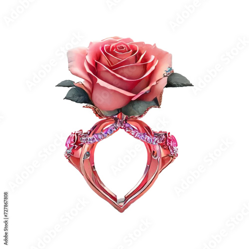 Beauty rose flowers wedding marriage romance ceremony decoration vector
