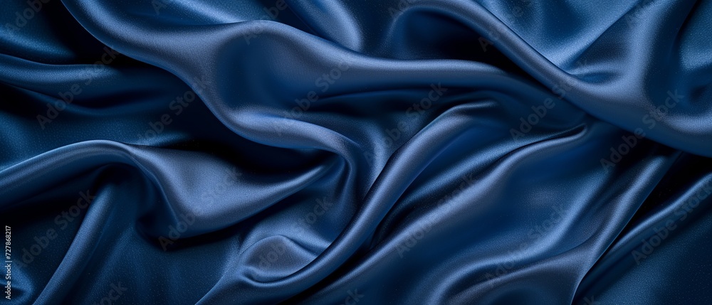 Luxurious Dark Blue Silk Satin Background
Luxurious Dark Blue Silk Satin Background