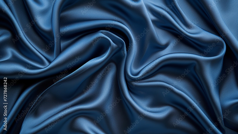Luxurious Dark Blue Silk Satin Background
Luxurious Dark Blue Silk Satin Background