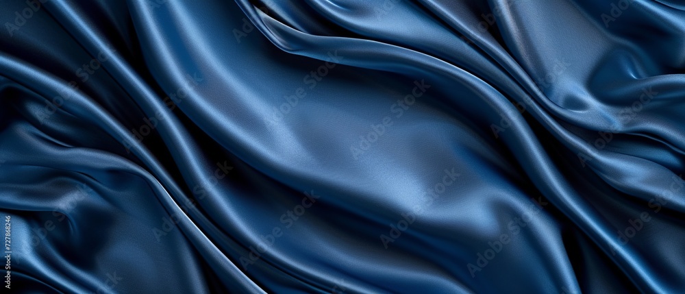 Luxurious Dark Blue Silk Satin Background
Luxurious Dark Blue Silk Satin Background