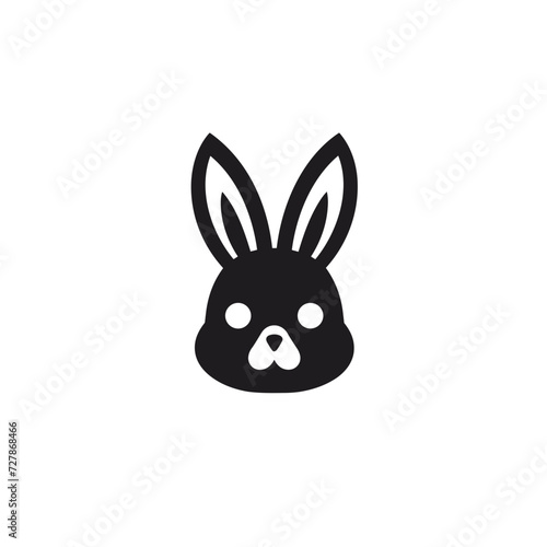 easter bunny vector illustration isolated white background  cut out or cutout