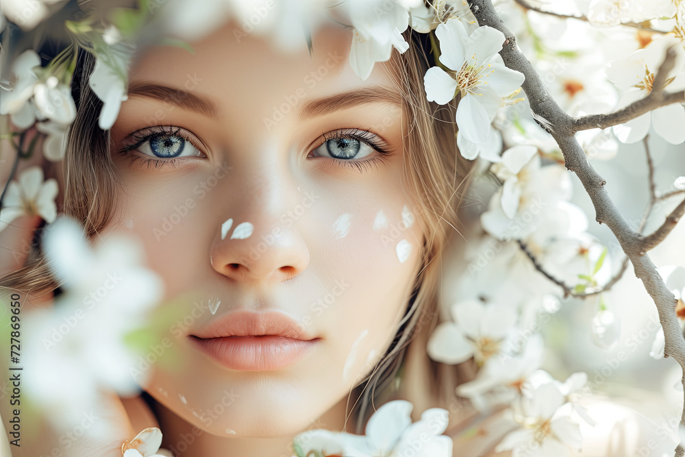 Beautiful Spring Girl with flowers Beautiful Spring Girl with flowers