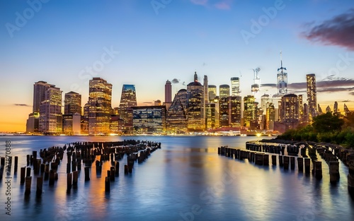 Creative New York city background skyline. Tourism and downtown concept © Sergiu
