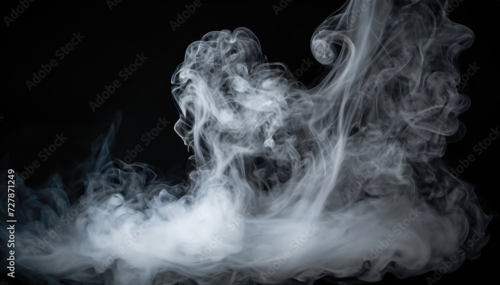 ghost smoke on a dark background