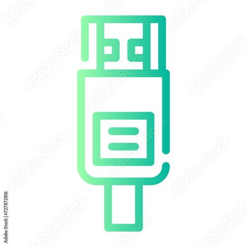 hdmi cable gradient icon