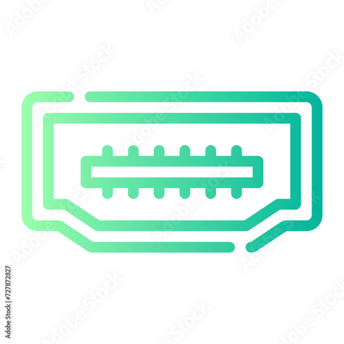 hdmi port gradient icon