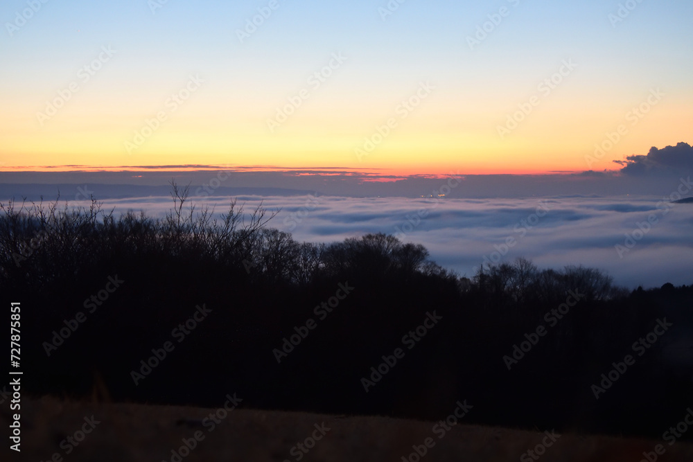 Sea of clouds in early morning Sea of clouds in early morning