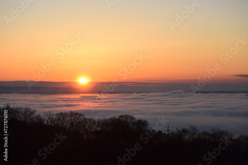 Sea of clouds in early morning