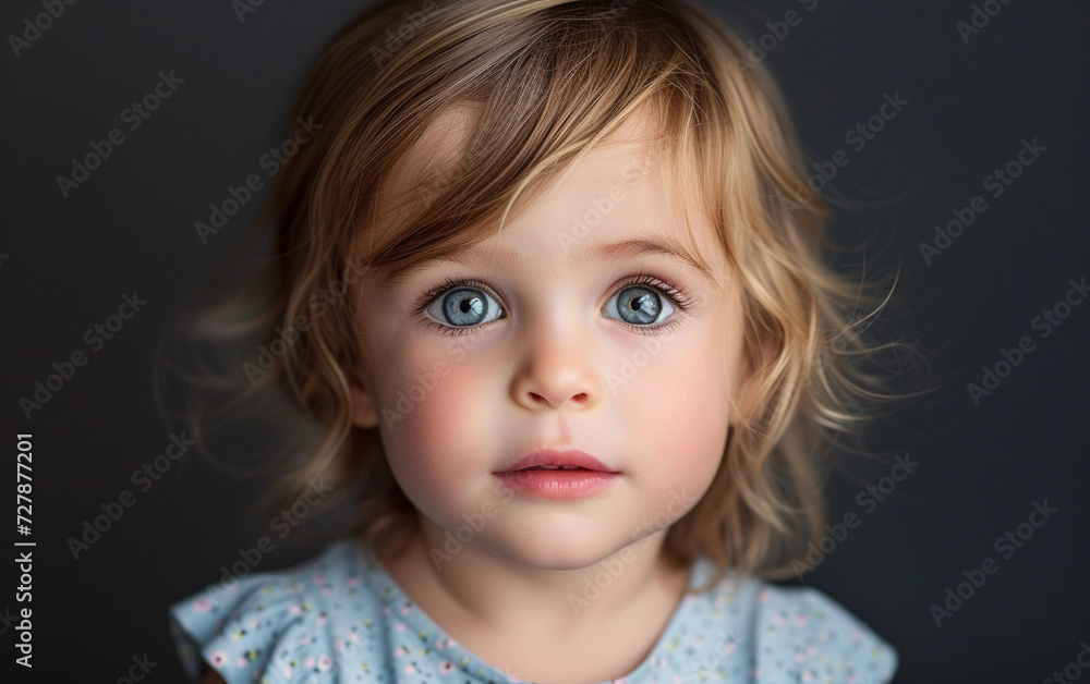 Close Up of a Child With Blue Eyes Close Up of a Child With Blue Eyes