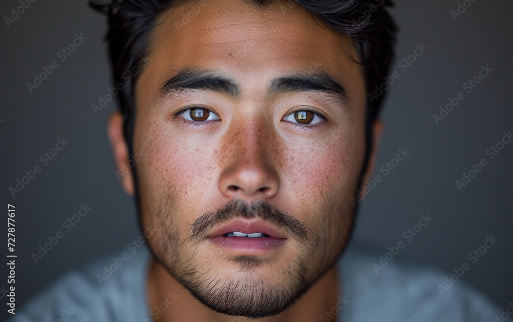 Close-Up Portrait of a Bearded Individual Close-Up Portrait of a Bearded Individual