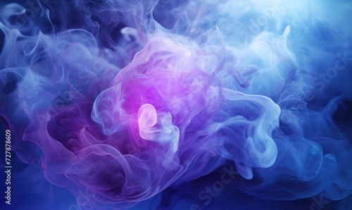 Colorful smoke clouds beautiful background. Generate AI image