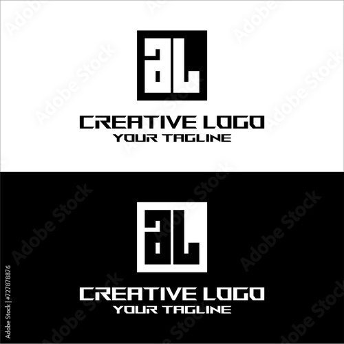 creative letter logo al desain vektor