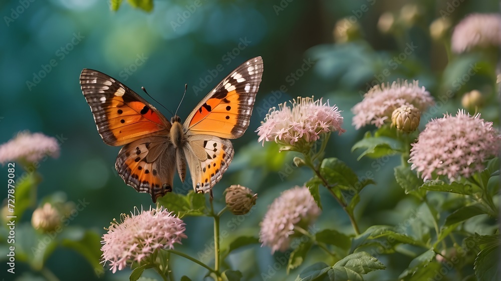 Butterfly flying in the garden butterfly on flower butterfly flaying in the air on the flower Butterfly flying in the garden butterfly on flower butterfly flaying in the air on the flower