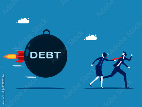 Debt or obligation vector illustration © Nastudio