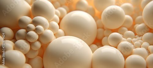 circle balls of cream liquid 6