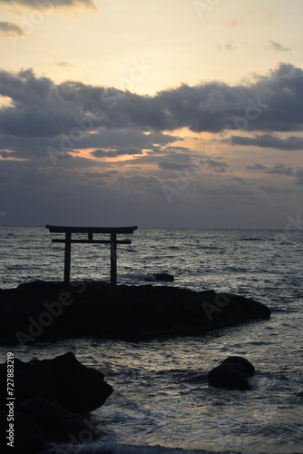 Oarai shrine, Pacific ocean, Ibaraki, Japan