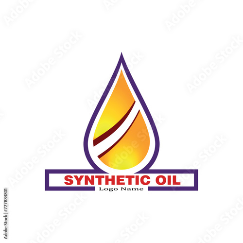 Oil drop icon vector element for Coking Oil template and Liquid objects